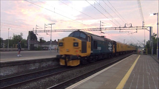 37057 and 37025 on 1Q44 Crewe  Crewe via Edge Hill and Southport 110517 [upl. by Ratib739]