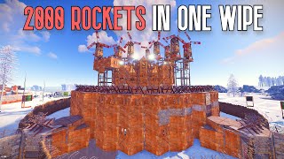 RUST ZERG PROGRESSION  SHOOTING 2000 ROCKETS IN ONE WIPE [upl. by Castorina]