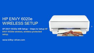 HP Envy 6020e setup  wireless setup  Ink cartridge Install  USB connection [upl. by Ganny288]