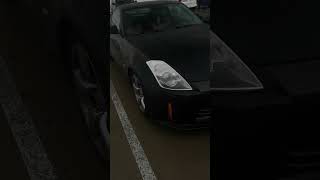 Black Nissan 350Z in rain fyp viral cars carspotting shorts trending [upl. by Tegdirb]