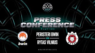 Peristeri bwin v Rytas Vilnius  Press Conference  BCL 202324 [upl. by Proud]