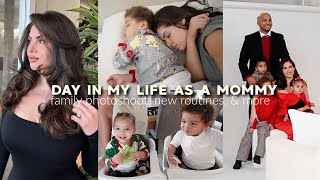 DAY IN MY LIFE AS A 25 YEAR OLD MOMMY OF 3♡ Family Christmas Photos New Routines amp More [upl. by Myrwyn]