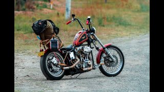 Harley Davidson 1978 shovelhead chopper shake down ride [upl. by Marlee]