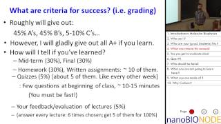 Biophysics 401 Lecture 1 Introduction Dogma of Molecular Biology Evolution [upl. by Snyder]