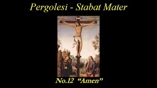 Pergolesi Stabat Mater  12b Amen  Score [upl. by Anilejna]