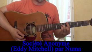 Société Anonyme Eddy Mitchell reprise guitare voix 1966 [upl. by Nonna]