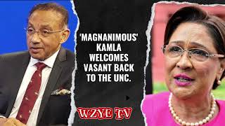 Magnanimous Kamla welcomes Vasant back to the UNC [upl. by Llehcear]