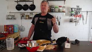 Homemade Poppadoms  Live Cooking Demo [upl. by Zacek]