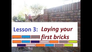 How to lay bricks Bricklaying for beginners Bricklaying tutorials [upl. by Weibel]