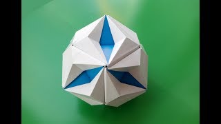 Кусудама Морская Звезда Tomoko Fuse Kusudama Starsea [upl. by Derna]