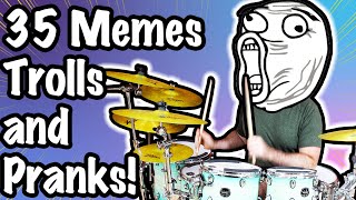 35 Memes Trolls and Pranks for Drummers [upl. by Enelehs]