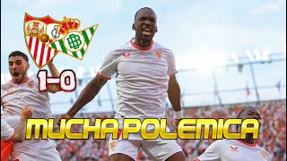 Resumen y análisis Sevilla 1 Betis 0 [upl. by Ecinereb]