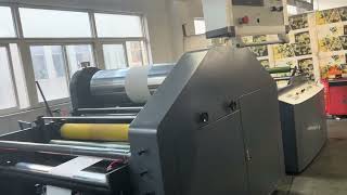 Wax Coating Machine for wrapping paper 86 17815683953 Email fm10chinafmjxcom [upl. by Shorter265]