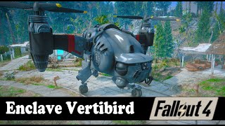 Enclave Vertibird  Fallout 4 mod [upl. by Ehlke]