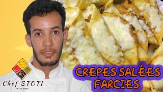 Crêpes Salées Farcies 🇫🇷 [upl. by Gaby]