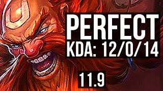 GRAGAS vs UDYR JUNGLE  12014 Legendary 15M mastery 800 games  NA Master  v119 [upl. by Peirsen]