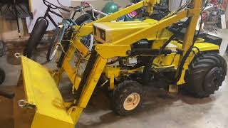 Cub cadet predator repower Cub cadet 129 with a loader gets a brand new 158 hp predator engine [upl. by Zetroc514]