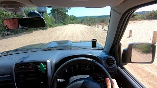 2013 Suzuki Jimny POV Off Road Drive Frensham Common Priory Lane  Sandy Lane [upl. by Arabela774]