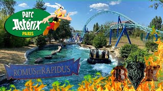 Parc Astérix Romus et Rapidus  Onride [upl. by Auqinihs]