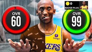 KOBE BRYANT BUILD 60 OVR to 99 OVR in 1 VIDEO No Money Spent  No MyCareer [upl. by Maximo]