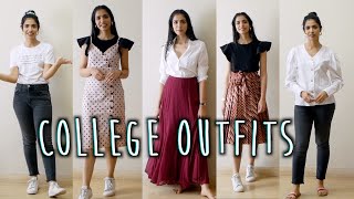 Indian College Outfits  Fashionable yet RELATABLE [upl. by Htez325]