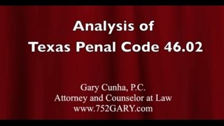 Analysis of Texas Penal Code Section 4602 [upl. by Herrera550]