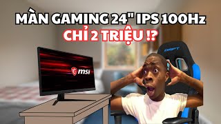 Màn Hình Gaming IPS 100HZ Giá 2 TRIỆU Deal Quá Hời  MSI G2412V Review 80 Monitor [upl. by Crutcher986]