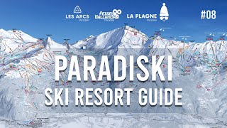 Paradiski Ski Guide Les Arcs Peisey amp Vallandry Renard La Foret Grive blue runs [upl. by Brewer]