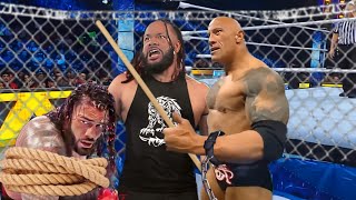 WWE 28 September 2024 The Rock Shocking Return amp Join Jacob Fatu amp Destroy Roman Reigns Highlights [upl. by Anuait]