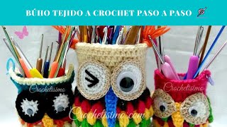 BÚHO TEJIDO A CROCHET paso a paso [upl. by Htebezile]