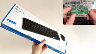 Microsoft Wireless Desktop 900 Keyboard Teardown [upl. by Clemen]