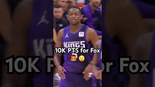 DeAaron Fox surpasses 10000 career points 👏🦊Shorts [upl. by Candida]