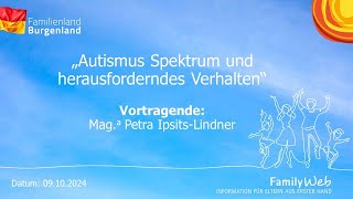 Autismus Spektrum und herausforderndes Verhalten [upl. by Pearlman]