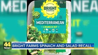 Recall Alert Bright Farms recalls spinach and salad kits [upl. by Ulric]