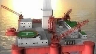 3D Model of Offshore Oil Rig Platform Review [upl. by Yruy]