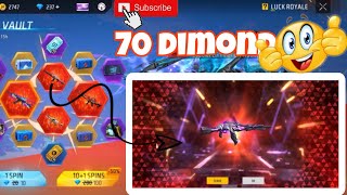 New Evo Vault Event Spin  Only 70 💎 Diamond Draco Ak47 Trick 🤯🥳 Free fire New event  Ff New Event [upl. by Emilie]