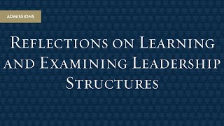 Spotlight Webinar Reflections on Learning and Examining Leadership Structures [upl. by Marje]