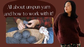 How to knit with unspun yarns Nutiden Wooldreamers Woollentwine and more [upl. by Nnaegroeg]