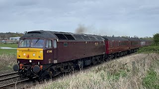 47848 and 57009 past Narborough 070424 [upl. by Adolpho95]