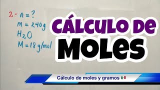 Cálculo de MOLES rápido y fácil [upl. by Allyn]