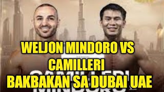 Weljon Mindoro vs Camilleri bakbakan sa Dubai [upl. by Bach836]