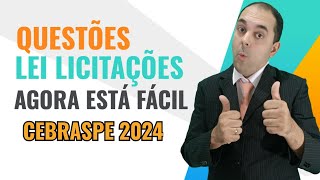 Concurso TSE UNIFICADO 2024  NOVA LEI LICITAÇÕES FÁCIL DE SER ENTENDIDO  QUESTÕES CEBRASPE CESPE [upl. by Anilag]