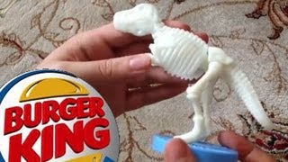 Jurassic Park 3D Burger King Toy  Tyrannosaurus Rex Skeleton [upl. by Zelma128]