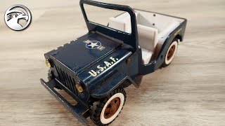 1960 Tonka Jeep Restoration  US Air Force Edition [upl. by Gagliano]