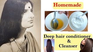 Homemade deep hair conditioner and cleanser Homemade hair conditionerDIY hair care [upl. by Lucais456]