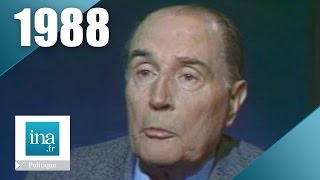 François Mitterrand  Campagne présidentielle 1988 2ème tour  Archive INA [upl. by Lacombe]