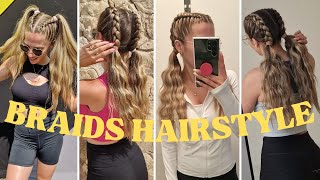 TUTO TRESSE 2023 ♡ ASTUCE BELLE COIFFURE TRESSE COLLEE facile a faire soi meme [upl. by Bigg]