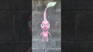 Drawing PIKMIN In CHALK fanart [upl. by Tnecniv136]