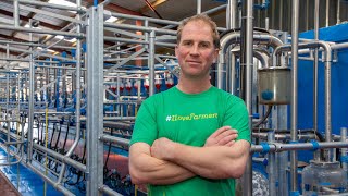 Irish Dairy Farmer Alan Hughes milking 200 cows with ease [upl. by Roderick]