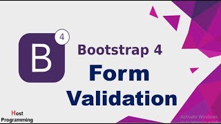 Form Validation with Bootstrap 4 [upl. by Kathrine]